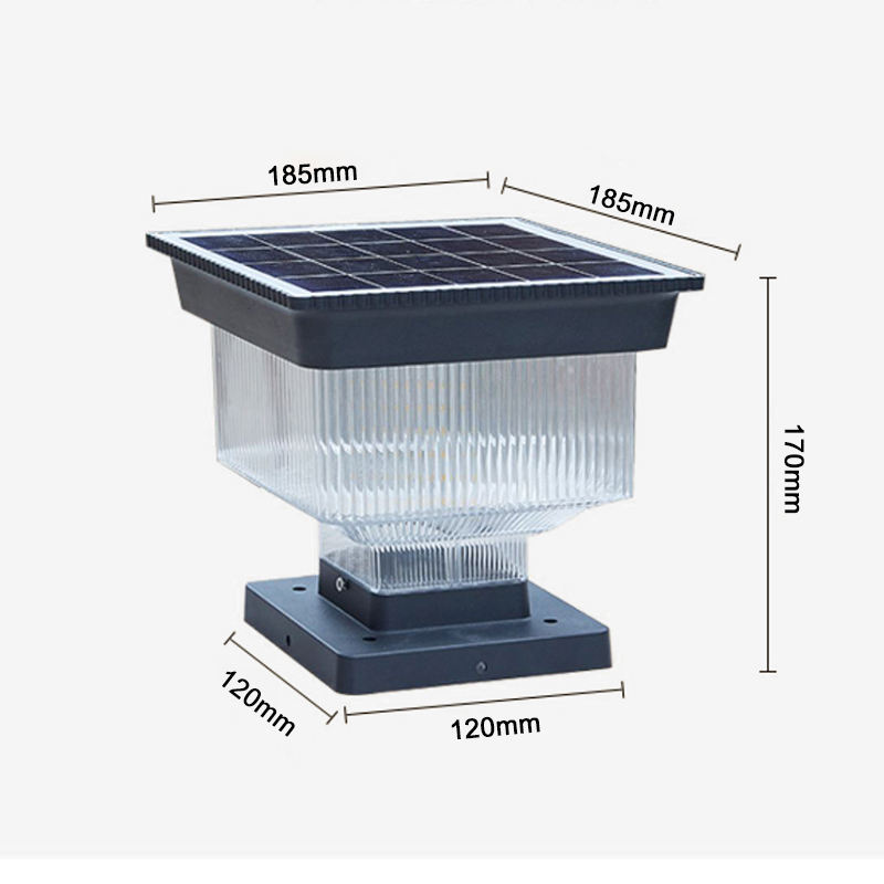 Dontabeam SG-9 Solar Gate Light - HyperLion Outdoor Waterproof LED Garden Pillar Lamp